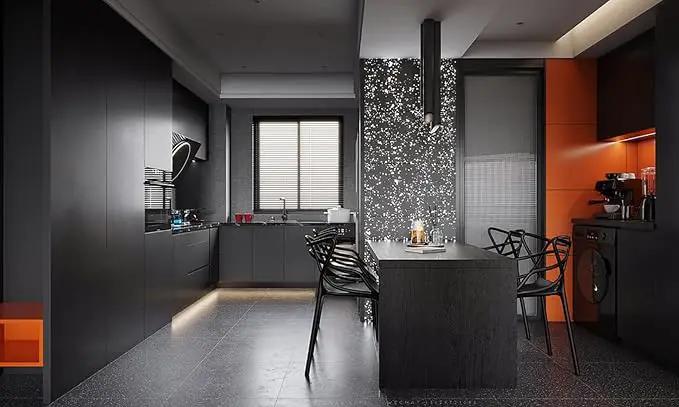 Dimoon 394''x15.7'' Black Skin Peel and Stick Wallpaper Contact Paper Modern Self Adhesive Wall Paper Removable Renter Friendly Textured Solid Color Cabinet Vinyl Roll (394''x15.7'',Black Skin) by GreenHaven Gardens