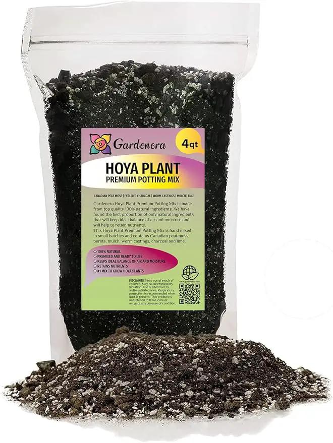 Hoya Plant Premium Potting Mix - 4 Quart - Optimal Balance for Thriving Hoyas: Air, Moisture, and Nutrient Retention by GreenHaven Gardens
