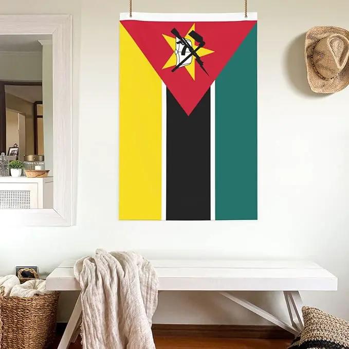 Mozambique Mozambican Flag Garden Yard House 2x3 ft Flags Double Sided Print Banner Indoor Outdoor Party Home Decorations for Boat Dorm House Balcony by GreenHaven Gardens