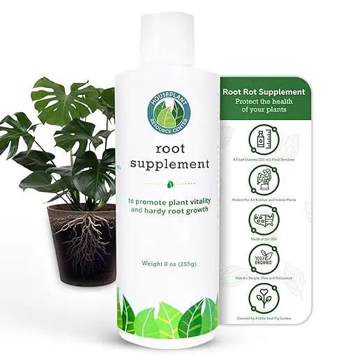 Root Supplement, Liquid Root Stimulator - for Fiddle Leaf Fig & Indoor Plants - Propagation Promoter, Root Rot Treatment - Food for Healthy Roots, Stems, & Leaves - 8 Oz by GreenHaven Gardens