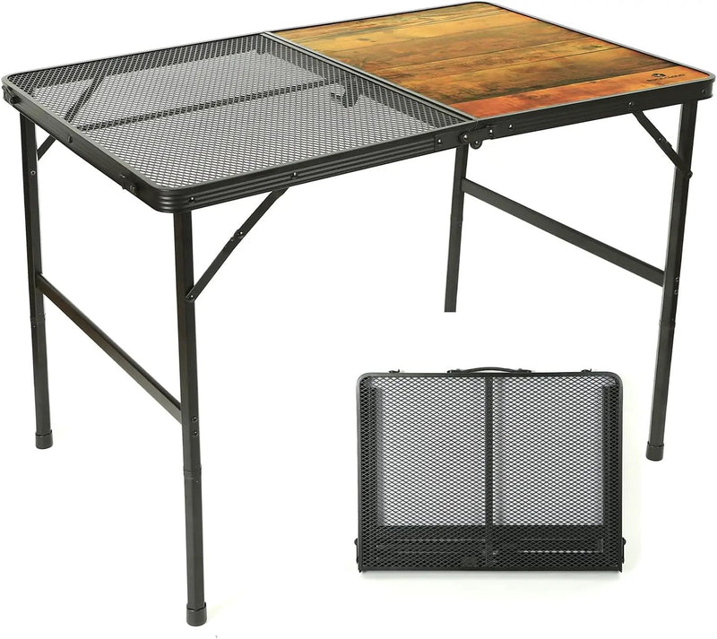 ROCK CLOUD Portable Camping Table Ultralight Aluminum Folding Grill Table Small Camp Table for Beach Hiking Backpacking Outdoor Picnic RV BBQ by GreenHaven Gardens