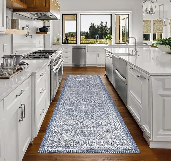 Keen Home Design Terrace Outdoor Runner Rug - 2x8 Washable Indoor/Outdoor Rug for Patio, Kitchen, Balcony, Beach, Garden, Deck and Porch, Size: 2'2"x7'7" by GreenHaven Gardens