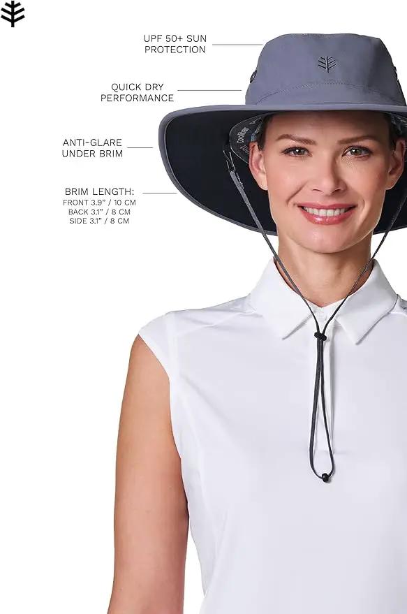 Men's Shapeable Wide Brim Hat - UPF 50 Sun Protection - Maximum Coverage on Your Next Adventure - Sun Fearless Leo Hat by GreenHaven Gardens