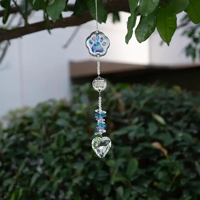Pet Memorial Suncatcher, Dog Memorial Gifts for Loss of Dog, Dog Passing Away Gifts, Pet Memorial Gifts for Dogs, Cat Memorial Gifts for Loss of Cat, Dog Remembrance Gift by GreenHaven Gardens