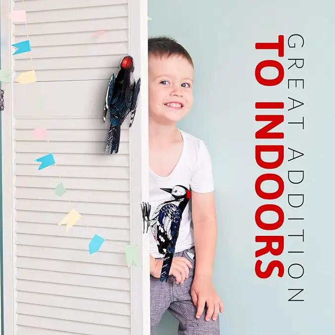 Shefio Woodpecker Gifts - Metal Woodpecker Yard Art - Handmade Outdoor Decor - Backyard & Garden Gifts by GreenHaven Gardens