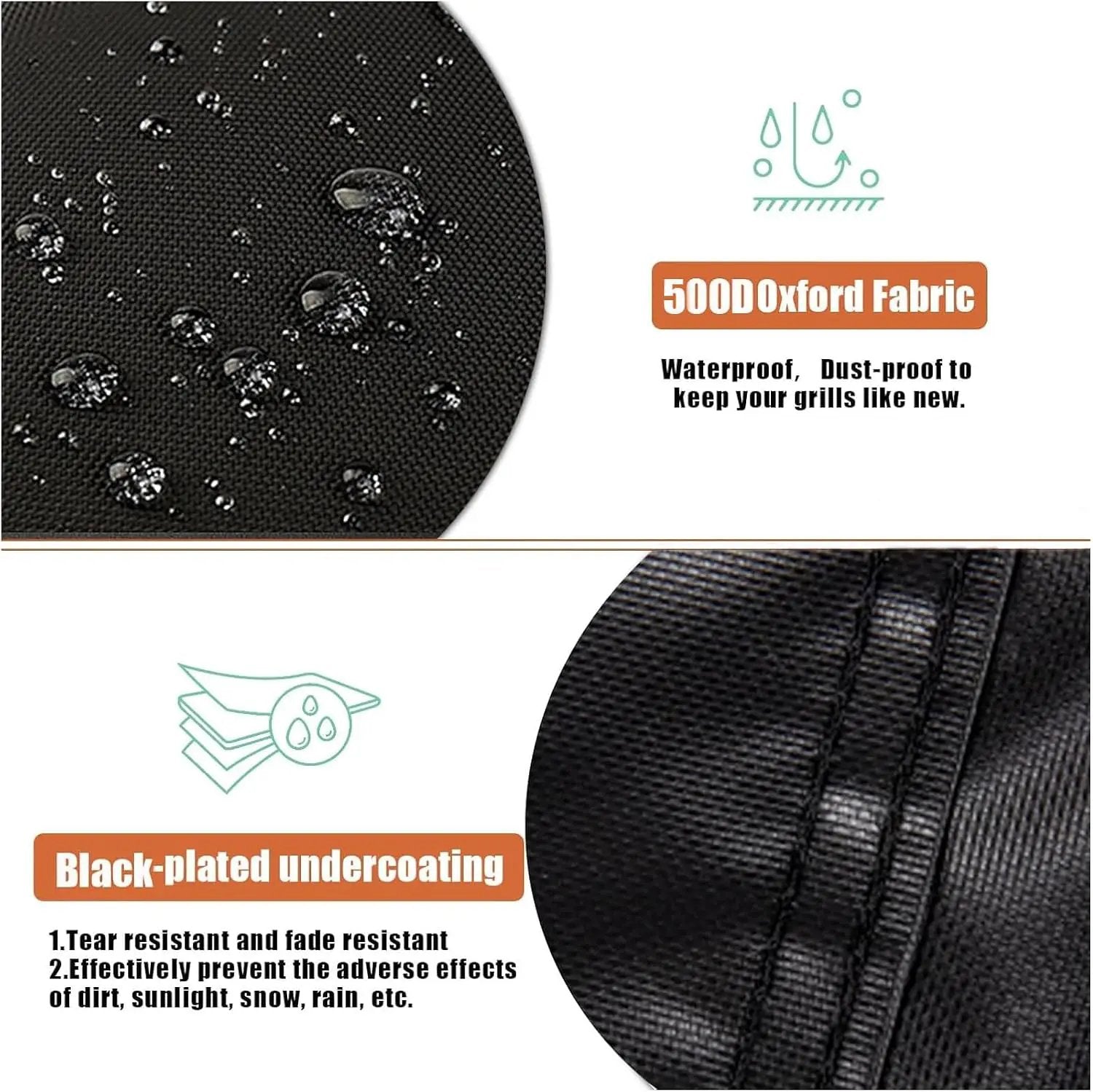Grill Cover for Recteq Deck Boss 800, Waterproof Outdoor Covers for Electric Pellet Smoker Grill- 24" D x 47" W x 44" H by GreenHaven Gardens