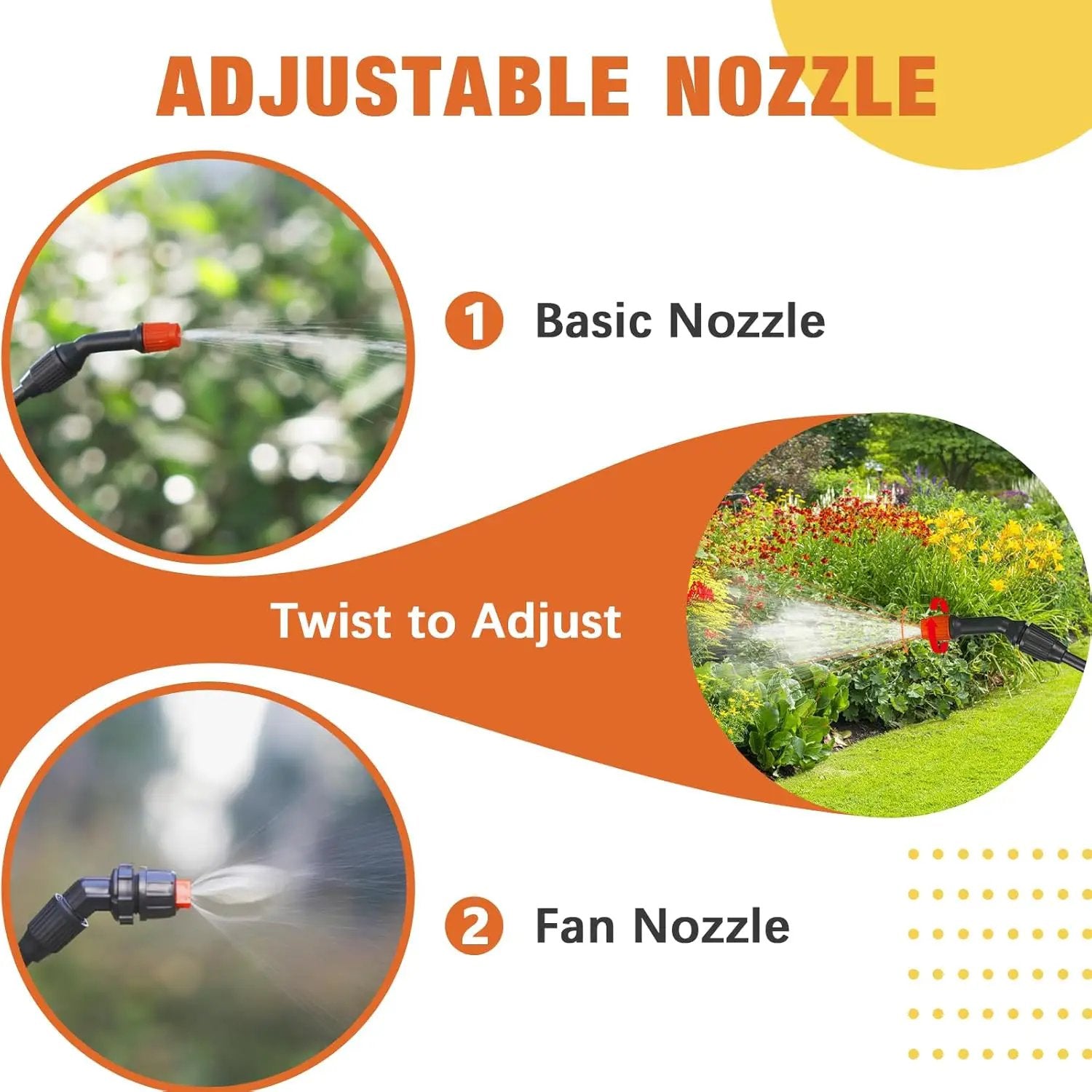 2Gallon/7.56L Pressure Sprayer - Multi-Use Pump Mister for Garden, Lawn & Home with 2 Nozzles, Shoulder Strap & Gloves - Ideal as Weed, Plant & Water Sprayer by GreenHaven Gardens