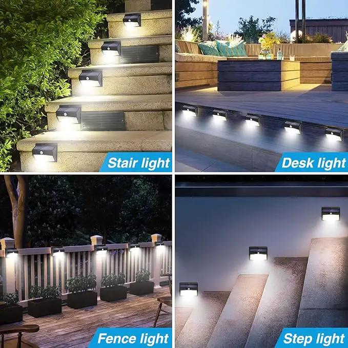 Solar Outdoor Lights, [138 LED/4 Packs] Solar Motion Sensor Security Lights with 3 Lighting Modes Solar Wall Lights Waterproof Solar Powered Lights for Garden Fence Yard Deck Garage by GreenHaven Gardens