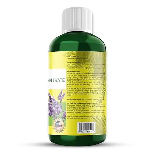 Organic Seaweed Fertilizer for Lavender - Rich Nutrients Kelp Fertilizer for Plants | Indoor & Outdoor Use - Liquid Plant Food (8 OZ) by GreenHaven Gardens