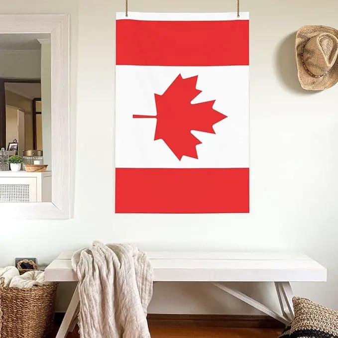 Canada Canadian Flag Garden Yard House 2x3 ft Flags Double Sided Print Banner Indoor Outdoor Party Home Decorations for Boat Dorm House Balcony by GreenHaven Gardens
