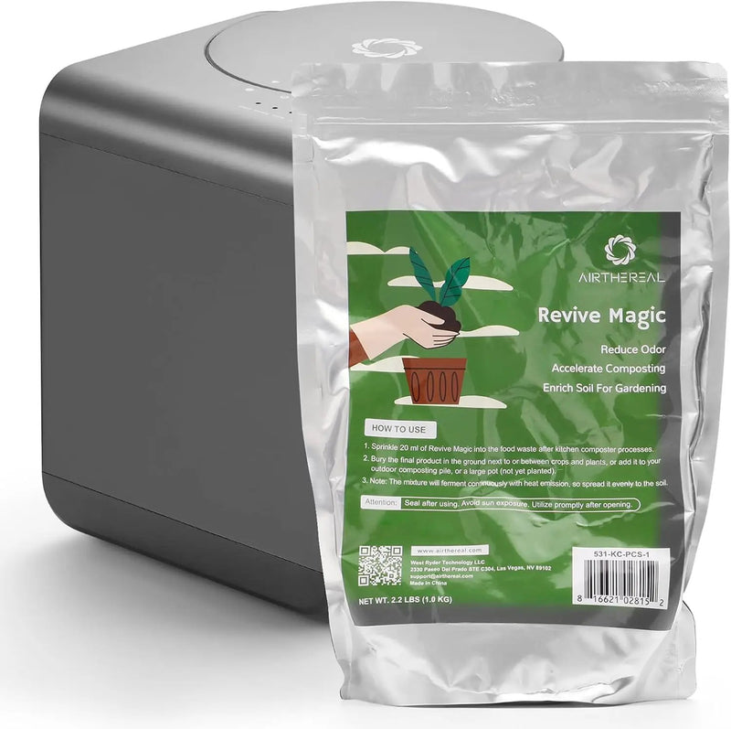 Airthereal Revive Magic Fertilizer Compost Starter, Easy Plant Care Compost Accelerator for Kitchen Composter - Compost Food Waste Quickly and Easily with Low Odor by GreenHaven Gardens