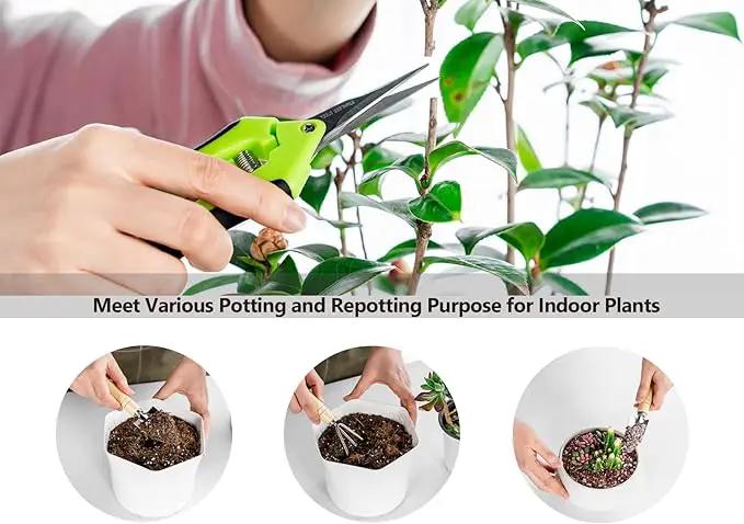 Plant Repotting Mat, 5Pcs Succulent Tools Mini Garden Small Gardening Tools Indoor, Pruning Shear Gardening Scissor, Hand kit for Bonsai, Cactus, Fairy, Houseplant Transplanting, Seedling by GreenHaven Gardens