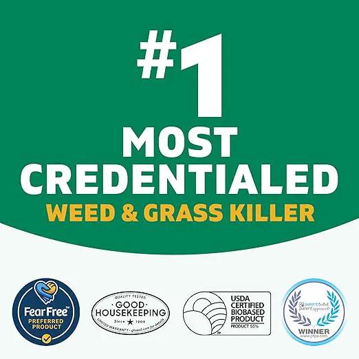 Spruce Weed Killer Refill - Versatile Weed & Grass Killer₂ for Flower Beds, Driveways & Mulch Beds - No Pour, No Mix, No Mess Refill - Kills Dandelions, Crabgrass & More (64 Oz) by GreenHaven Gardens