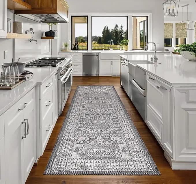 Keen Home Design Terrace Outdoor Runner Rug - 2x8 Washable Indoor/Outdoor Rug for Patio, Kitchen, Balcony, Beach, Garden, Deck and Porch, Size: 2'2"x7'7" by GreenHaven Gardens