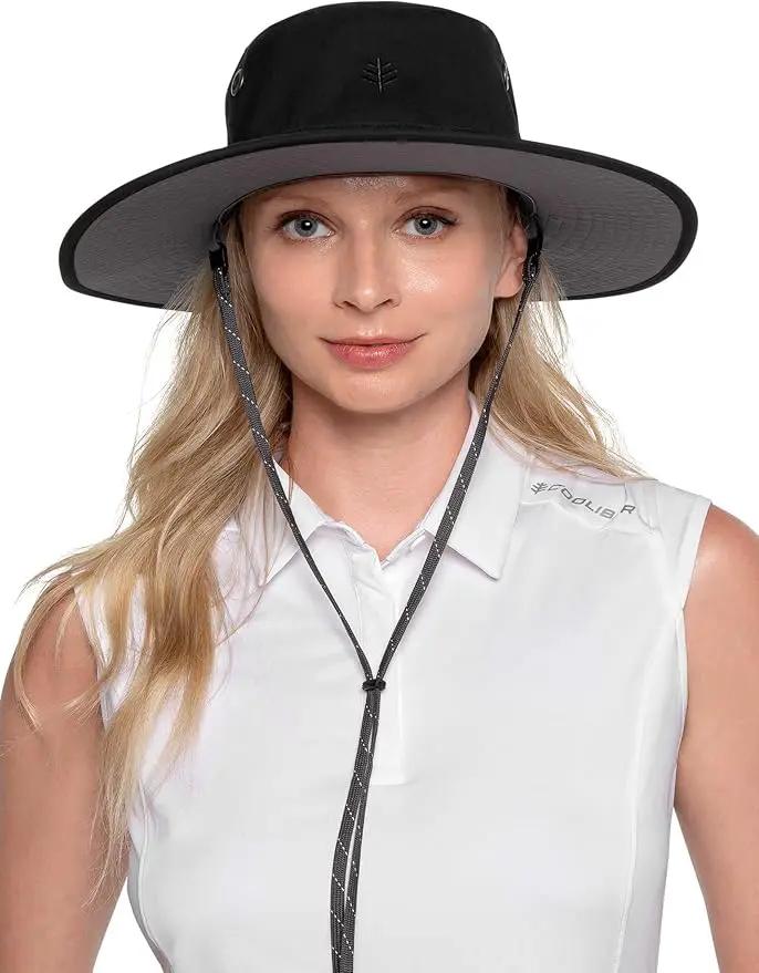 Men's Shapeable Wide Brim Hat - UPF 50 Sun Protection - Maximum Coverage on Your Next Adventure - Sun Fearless Leo Hat by GreenHaven Gardens