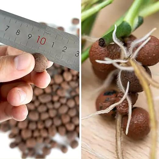 Leca Expanded Clay Pebbles 1LBS Grow Media for Indoor Plants Hydroponic Growing Gardening System Supplies … by GreenHaven Gardens