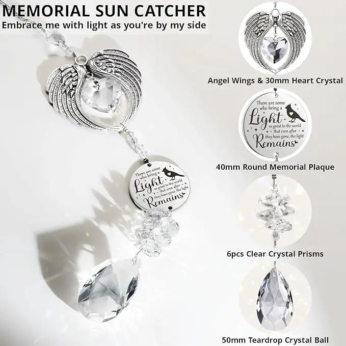 Sympathy Gifts for Loss of Loved One Mom Dad Daughter Son, Unique Memorial Gifts Crystal Suncatcher Bereavement Gift Idea - Grief Condolence Sorry for Your Loss Funeral, Miscarriage Gifts for Mothers by GreenHaven Gardens