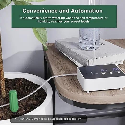 THIRDREALITY Zigbee Smart Watering Kit for Potted Plants, Indoor Plant Watering System, Hub Required, Compatible with Echo Devices with Zigbee Hub Built-in, Home Assistant, SmartThings, Hubitat, Homey by GreenHaven Gardens
