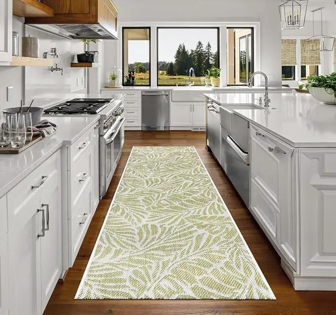 Keen Home Design Terrace Outdoor Runner Rug - 2x8 Washable Indoor/Outdoor Rug for Patio, Kitchen, Balcony, Beach, Garden, Deck and Porch, Size: 2'2"x7'7" by GreenHaven Gardens