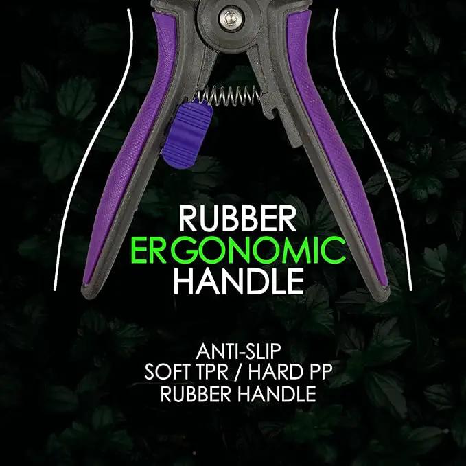 Bud Trimming Scissors Non-stick Resin Resist Blade Micro-Tip Garden Snips 6" Fluorine Coating Garden Scissors Pruning Shear Precision Leaf Stem Sharp Snips Effort-saving by GreenHaven Gardens