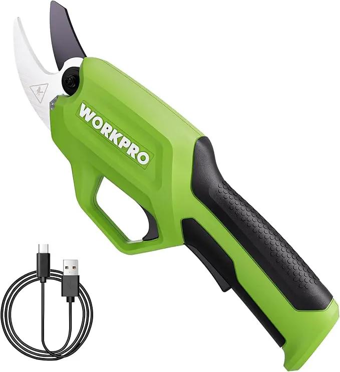 WORKPRO 7.2V Electric Pruning Shears, Battery Powered Pruning Shears, Cordless Tree Pruner, 0.8 Inch Cutting Diameter, Branch Cutter Gardening Scissors with Rechargeable Battery by GreenHaven Gardens