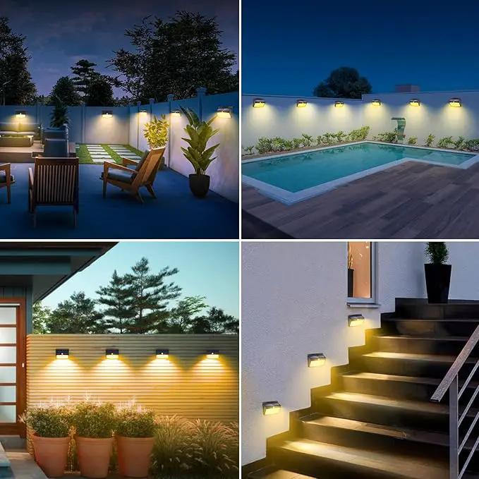 Solar Motion Sensor Outdoor Lights [138 LED/2 Packs] Solar Security Lights Outdoor with 3 Lighting Modes Solar Powered Lights Waterproof for Outside Wall Garden Fence Backyard Deck, Warm White by GreenHaven Gardens