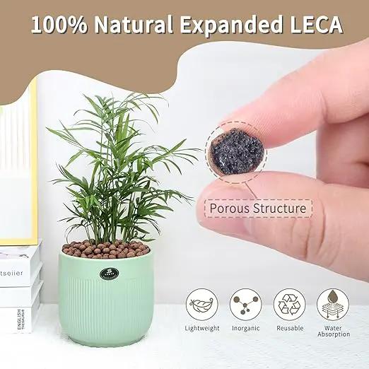 2.2LB Leca Clay Pebbles for Plants, Expanded Leca Balls for Indoor Plants, Orchid Potting Mix, Soil Amendment, Drainage, Easy Reusability, 4-16mm by GreenHaven Gardens