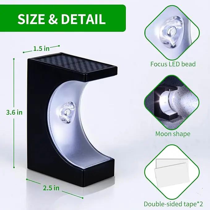 JSOT Solar Stair Lights Outdoor - 10 Pack Waterproof Step Lights Outside Cool White Light Deck Lighting for Patio Decor Yard Garden Stairs by GreenHaven Gardens