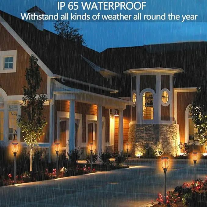 Aityvert Upgraded Large Solar Torch Lights, 43" Waterproof Outdoor 96 LED Dancing Flames Lights, Flickering Flames Garden Lights, Auto On/Off Landscape Decoration Pathway Patio Driveway Lighting (8) by GreenHaven Gardens