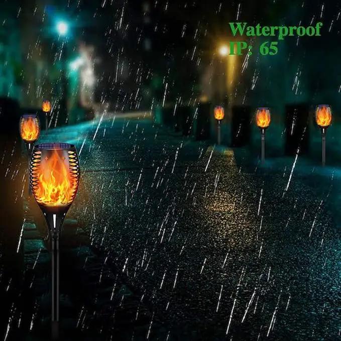 YoungPower Solar Torch Lights, Waterproof Flickering Flames Solar Lights Outdoor Landscape Decoration Lighting Dusk to Dawn Auto On/Off Security Light for Garden Patio Deck Yard Driveway,1Pack by GreenHaven Gardens