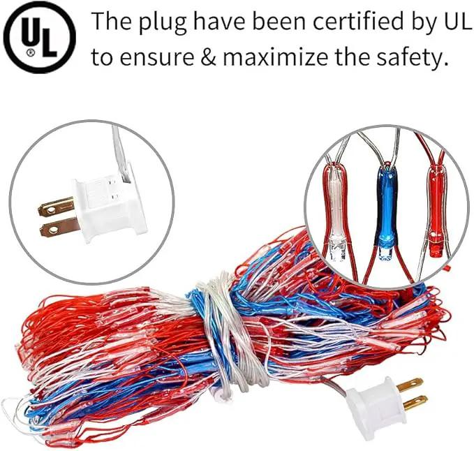 XTF2015 Led Flag Net Lights of The United States, Waterproof American Flag String Light for Christmas, Festival, Holiday, Independence Day, Memorial Day, Decoration, Garden, Yard, Indoor and Outdoor by GreenHaven Gardens