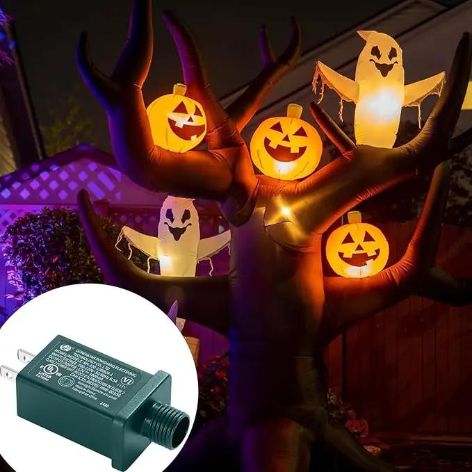 Replacement Yard Inflatable Adapter Power Supply Adaptor - 12V 1.0A 1Pcs -Inflatable Plug Replacement Class 2 Power Supply - Green - for Halloween Yard Blow Up Decorations by GreenHaven Gardens