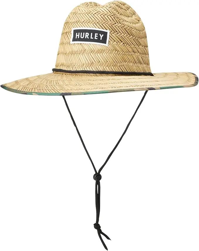 Hurley Men's Straw Hat - Bayside Lifeguard Straw Sun Hat by GreenHaven Gardens