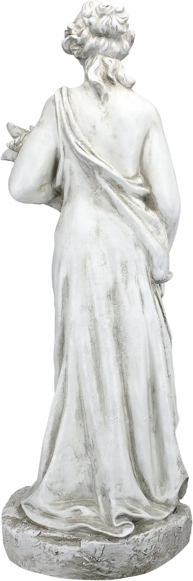 Design Toscano Summer Woman of The Four Seasons Indoor/Outdoor Garden Statue, 11 inches Wide, 33 inches Tall, Cast Stone Resin, Antique Stone Finish by GreenHaven Gardens