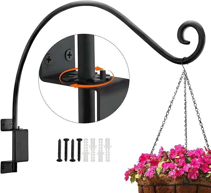 AJART Bird Feeder Hanger for Outside:22-inch Swivel Hanging Plant Hangers Bracket Outdoor for Garden Patio Yard Tree Wall Mount - Hummingbird Feeder Hooks by GreenHaven Gardens