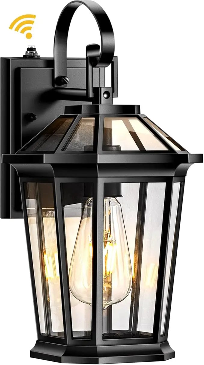 VIANIS Dusk to Dawn Exterior Light Fixture, Waterproof Outdoor Wall Sconce Porch Light for House, 100% Anti-Rust Aluminum Outside House Lights, Farmhouse Coach Lantern for Porch, Garage, Front Door by GreenHaven Gardens