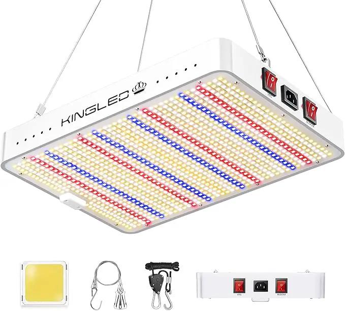 KingLED Grow Lights, KP2000 Full Spectrum Grow Lamp for Indoor Plant, Veg Bloom Dual Mode, 3x3 Coverage, Plant Light for Seedlings Blossom Fruiting, Idea for Home Growing Tent Hydroponic Greenhouse by GreenHaven Gardens