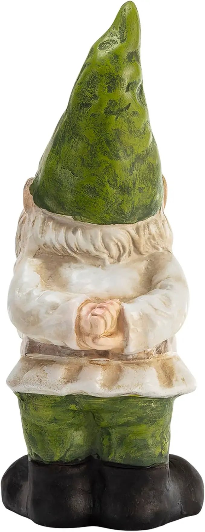 Alpine Corporation 12" Tall Traditional Outdoor Garden Gnome Yard Statue Decoration by GreenHaven Gardens