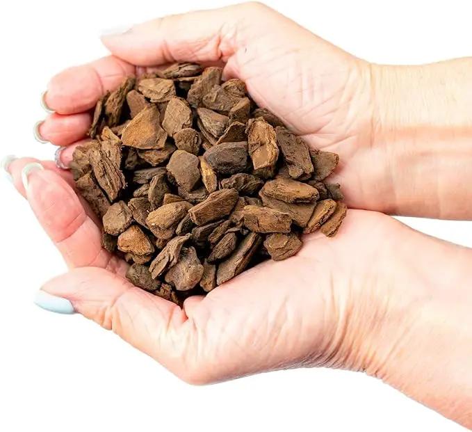 Premium Grade New Zealand Pinus Radiata Bark by Gardenera - 10 Quart - Organic Hand Mixed New Zealand Pine Bark for Orchids - Medium Chips 9-12mm - 2 Bags of 5 Quart by GreenHaven Gardens
