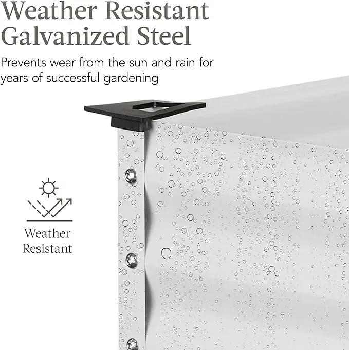 Best Choice Products 48x24x30in Galvanized Raised Garden Bed, Metal Elevated Planter Box, Vegetable Garden for Backyard, Patio, Balcony - White by GreenHaven Gardens