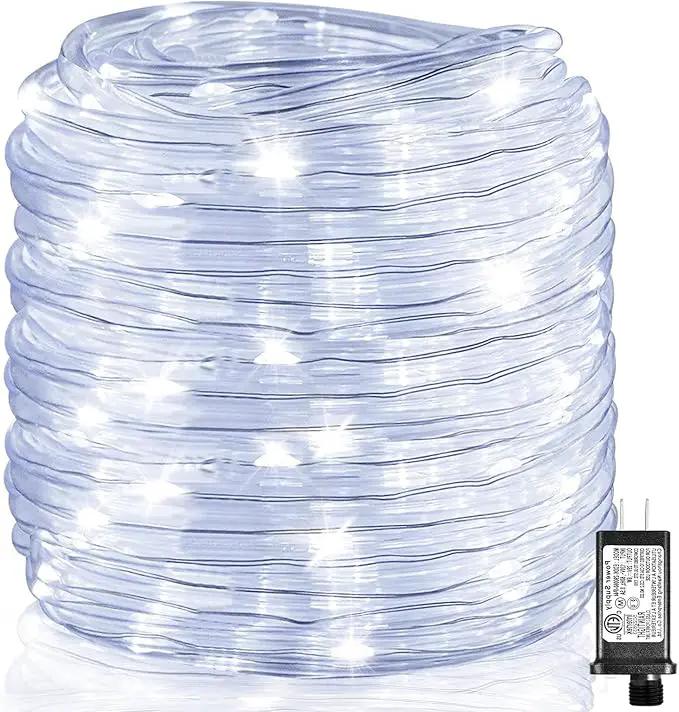 100FT 300 LED Rope Lights for Outside, Christmas String Lights with Waterproof 8 Modes, Connectable Plug in Fairy Lights for Indoor Bedroom Outdoor Patio Pool Garden Party Holiday Decor, White by GreenHaven Gardens