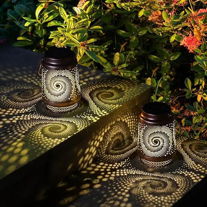 Spiral Lamp Gifts for Mom/Grandma/Women/Sister Solar Light Gifts Mother Day Gift Solar Lanterns Outdoor Waterproof Lights LED Jar Hanging Lamps Decor for Garden Yard Patio by GreenHaven Gardens
