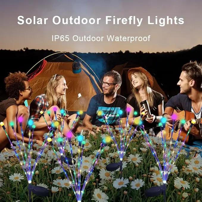 Zavothy Solar Garden Lights, Christmas Decorations Solar Fairy Lights Outdoor Waterproof, 4 Pack 32LEDs Sway by Wind, Dancing Fireflies Lights for Garden Decor Yard Patio Pathway Decoration by GreenHaven Gardens