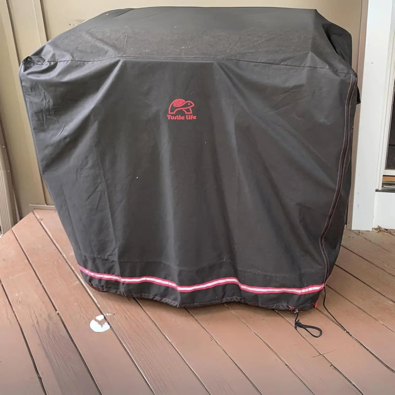 BBQ Grill Cover, 46 Inch Heavy Duty Waterproof Barbecue Gas Grill Covers for Flat Top Griddle, Anti-Fading Cover for Gas Grill, Black by GreenHaven Gardens