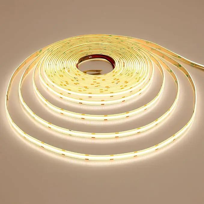 10M/32.8ft 24V COB LED Strip Light Waterproof IP65 Natural White 4000K Uniform Glow 3840LEDs CRI 93+ Flexible LED Tape Lights for DIY Cabinet Bedroom Kitchen Home Decor(No Power Supply) by GreenHaven Gardens