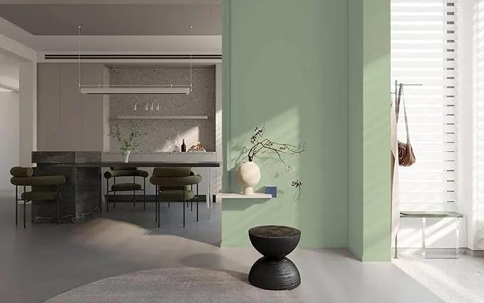 Dimoon 590''x17.3'' Green Skin Peel and Stick Wallpaper Contact Paper Modern Self Adhesive Wall Paper Removable Renter Friendly Textured Solid Color Vinyl Roll (590''x17.3'',Light Green Skin) by GreenHaven Gardens