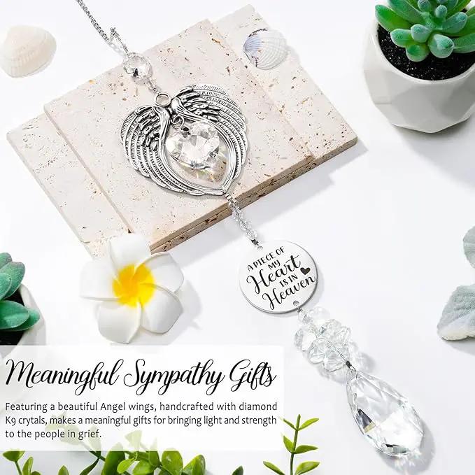 Sympathy Gifts for Loss of Loved One Mom Dad Daughter Son, Unique Memorial Gifts Crystal Suncatcher Bereavement Gift Idea - Grief Condolence Sorry for Your Loss Funeral, Miscarriage Gifts for Mothers by GreenHaven Gardens