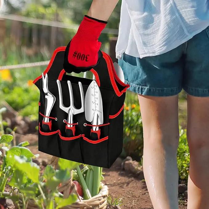 Gardening Tool Set, 8 Pieces Aluminum Heavy Duty Gardening Kit with Ergonomic Handles, Gardening Bag, Ideal Gardening Tool Set - Gifts for Men and Women by GreenHaven Gardens