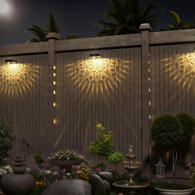 twinkya 6 Pack Solar Fence Lights Solar Outdoor Wall Lights Plastic Solar Powered Deck Step Stair Lights Waterproof Fence Solar Light for Garden Post Patio Backyard Yard Decor (Warm, 6 Pack) by GreenHaven Gardens