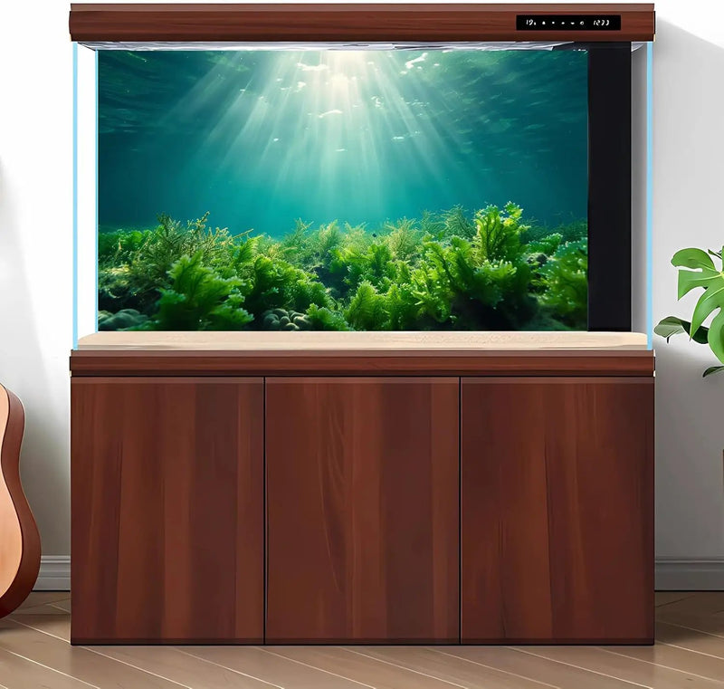 Deep Ocean Fish Tank Background Under The Sea Aquatic Plants Aquarium Background Underwater Corals Sunray Terrarium Backgrounds Tropical Fish Ocean World Aquarium Backgrounds Decorations 30x12in by GreenHaven Gardens